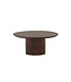 Coffee Table – Ø90 – Mango Dark Walnut – Solid Wood