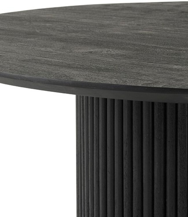 Eettafel – Ø120 – Acacia Zwart – Congo Collection