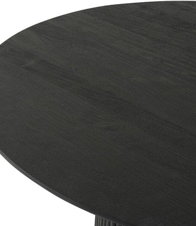 Coffee Table – Ø90 – Acacia Black – Congo Collection