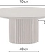 Coffee Table – Ø90 – Mango Dark Walnut – Solid Wood