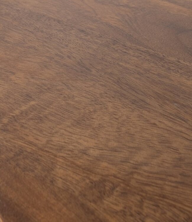 Salontafel – Ø90 – Mango Dark Walnut – Massief Hout