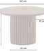 Coffee Table – Ø60 – Mango Brown Walnut – Solid Wood