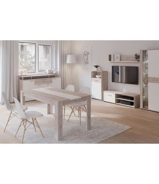 AUCUNE Woonkamerset – PILVI – TV-Meubel + Dressoir + Eettafel