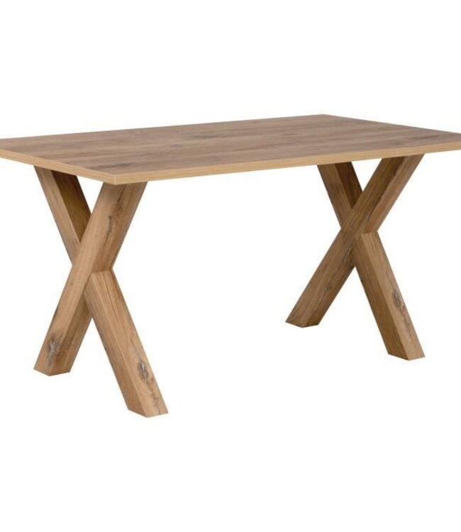 Eettafel – MANZANO – Rechthoekig – Flagstaff Eiken – 160 x 90 x 75 cm