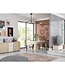 Woonkamerset – PILVI – Sonoma Eiken / Mat Wit – TV-Meubel + Dressoir + Eettafel