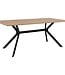 Extendable Dining Table – ONEX – Artisan Oak / Black – 180 x 90 x 75 cm – Max. 10 People