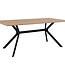 Uitschuifbare Eettafel – ONEX – Artisanaal Eiken / Zwart – 180 x 90 x 75 cm