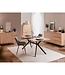 Uitschuifbare Eettafel – ONEX – Artisanaal Eiken / Zwart – 180 x 90 x 75 cm