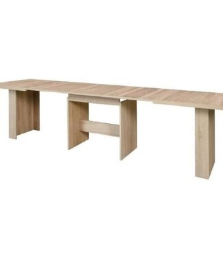 AUCUNE Uitschuifbare Eettafel – 6-12 Personen – Sonoma Eiken – 140-273 x 90 cm