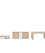 Woonkamerset – PILVI – Sonoma Eiken / Mat Wit – TV-Meubel + Dressoir + Eettafel