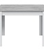 Eettafel – Cloe – Rechthoekig – Artik Wit / Beton – 109 x 67 x 78 cm