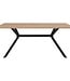 Extendable Dining Table – ONEX – Artisan Oak / Black – 180 x 90 x 75 cm – Max. 10 People