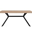Uitschuifbare Eettafel – ONEX – Artisanaal Eiken / Zwart – 180 x 90 x 75 cm