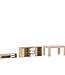 Woonkamerset – PILVI – Sonoma Eiken / Mat Wit – TV-Meubel + Dressoir + Eettafel