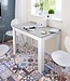 Eettafel – Cloe – Rechthoekig – Artik Wit / Beton – 109 x 67 x 78 cm