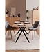 Uitschuifbare Eettafel – ONEX – Artisanaal Eiken / Zwart – 180 x 90 x 75 cm