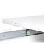 Uitbreidbare Eettafel – Mantova – Wit / Aluminium – 160-200 x 90 x 75 cm