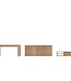 Woonkamerset – PILVI – Sonoma Eiken / Mat Wit – TV-Meubel + Dressoir + Eettafel