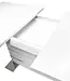 Uitbreidbare Eettafel – Mantova – Wit / Aluminium – 160-200 x 90 x 75 cm