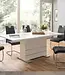 Uitbreidbare Eettafel – Mantova – Wit / Aluminium – 160-200 x 90 x 75 cm