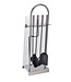 Openhaardset RVS - 5-delig