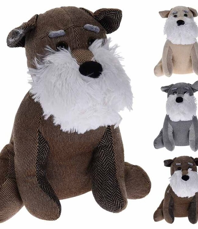 Deurstopper hond wit-creme