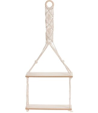 Hangplateau met Touw Decoratie - 2 plateaus