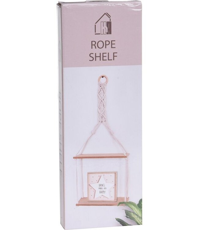 Hangplateau met Touw Decoratie - 2 plateaus