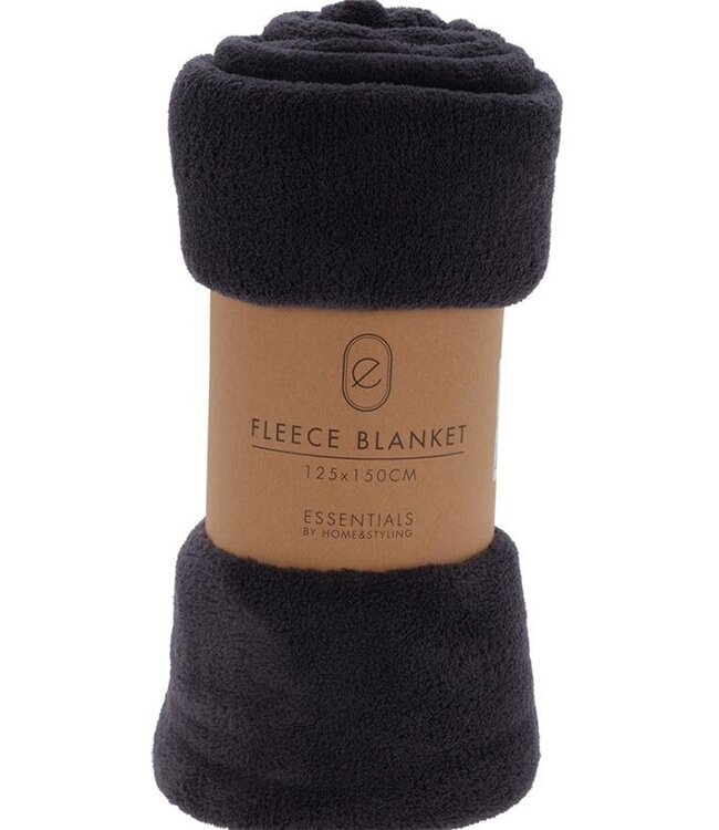 Fleece Deken - 125x150 - Donkergrijs