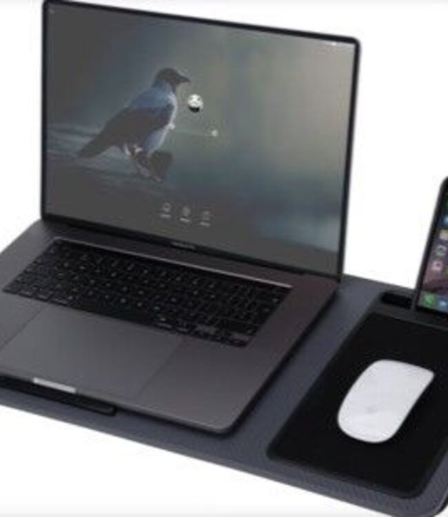 Laptoptafel met Kussen - Schootkussen - 57.5 x 30.5 - grijs