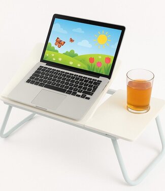Ceruzo Bedtafel Verstelbaar - Wit - Laptoptafel - Ontbijttafel