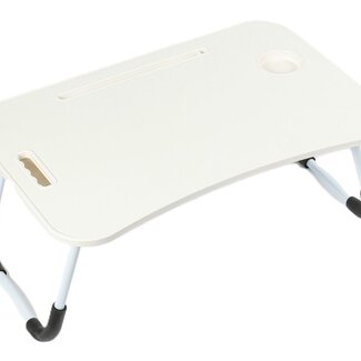 Ceruzo Opklapbare Laptoptafel - Bedtafel - 60x40 cm - Wit