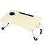 Opklapbare Laptoptafel - Bedtafel - 60x40 cm - Licht Houtlook