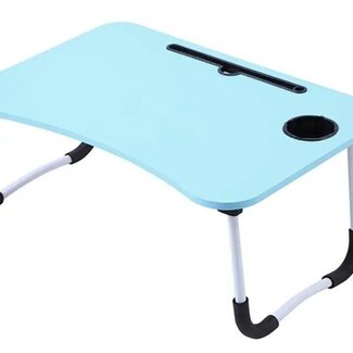 Ceruzo Folding Laptop Table - Bedside Table - 60x40 cm - Blue