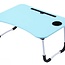Opklapbare Laptoptafel - Bedtafel - 60x40 cm - Blauw