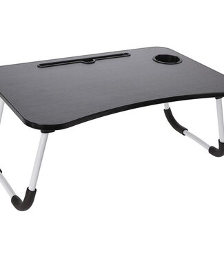 Ceruzo Opklapbare Laptoptafel - Bedtafel - 60x40 cm - Zwart