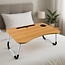 Opklapbare Laptoptafel - Bedtafel - 60x40 cm - Houtlook