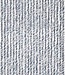 Vliegengordijn - Kattenstaart - 90x200cm - grijs/wit