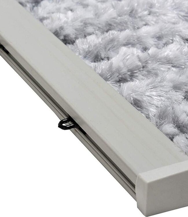 Vliegengordijn - Kattenstaart - 90x200cm - zwart/wit