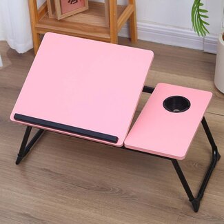 Ceruzo Bedtafel Verstelbaar Roze - Laptoptafel - Ontbijttafel