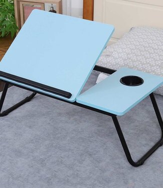 Ceruzo Bedtafel Verstelbaar Blauw- Laptoptafel - Ontbijttafel