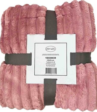 Ceruzo Fleece deken - 150x200 cm - roze