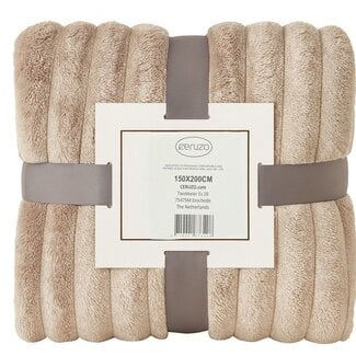 Ceruzo Fleece blanket - 150x200 cm - taupe