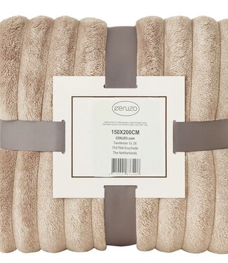 Ceruzo Fleece deken - 150x200 cm - taupe