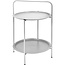 Bijzettafel 50 cm - licht grijs - 2 verdiepingen
