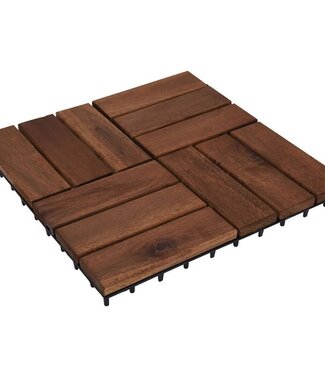 ProGarden Terrastegels - Acacia Hout - 30x30 cm - 9 stuks - 0.81m2