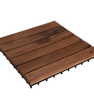 ProGarden Houten Terrastegel - Acacia - 30x30cm - set van 9 - 0.81m2