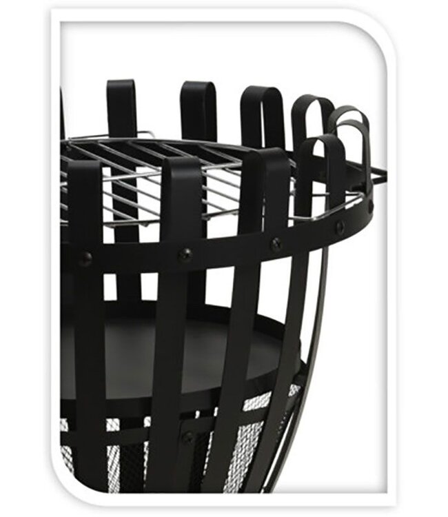 Vuurkorf met Barbecue Grillrek