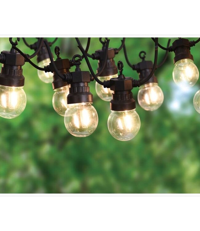 Lichtsnoer met 10 LED Filament Lampen - voor buiten