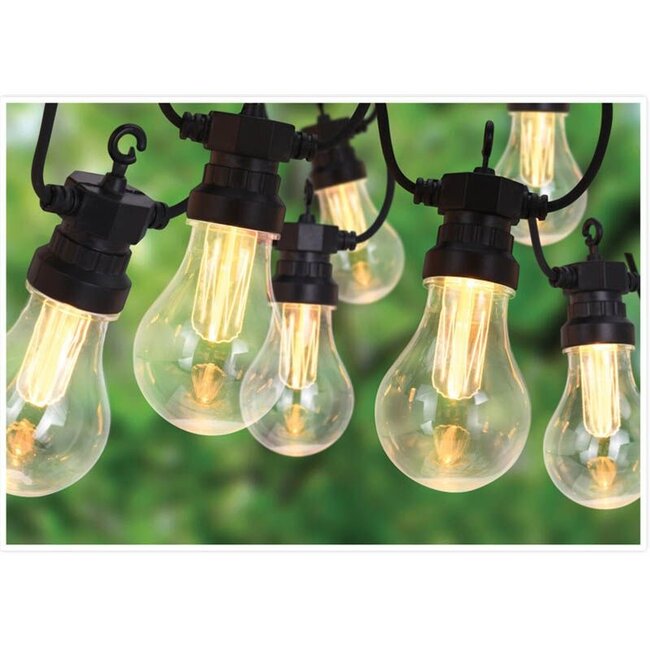 Lichtsnoer met 10 LED Reflector Lampen - voor buiten